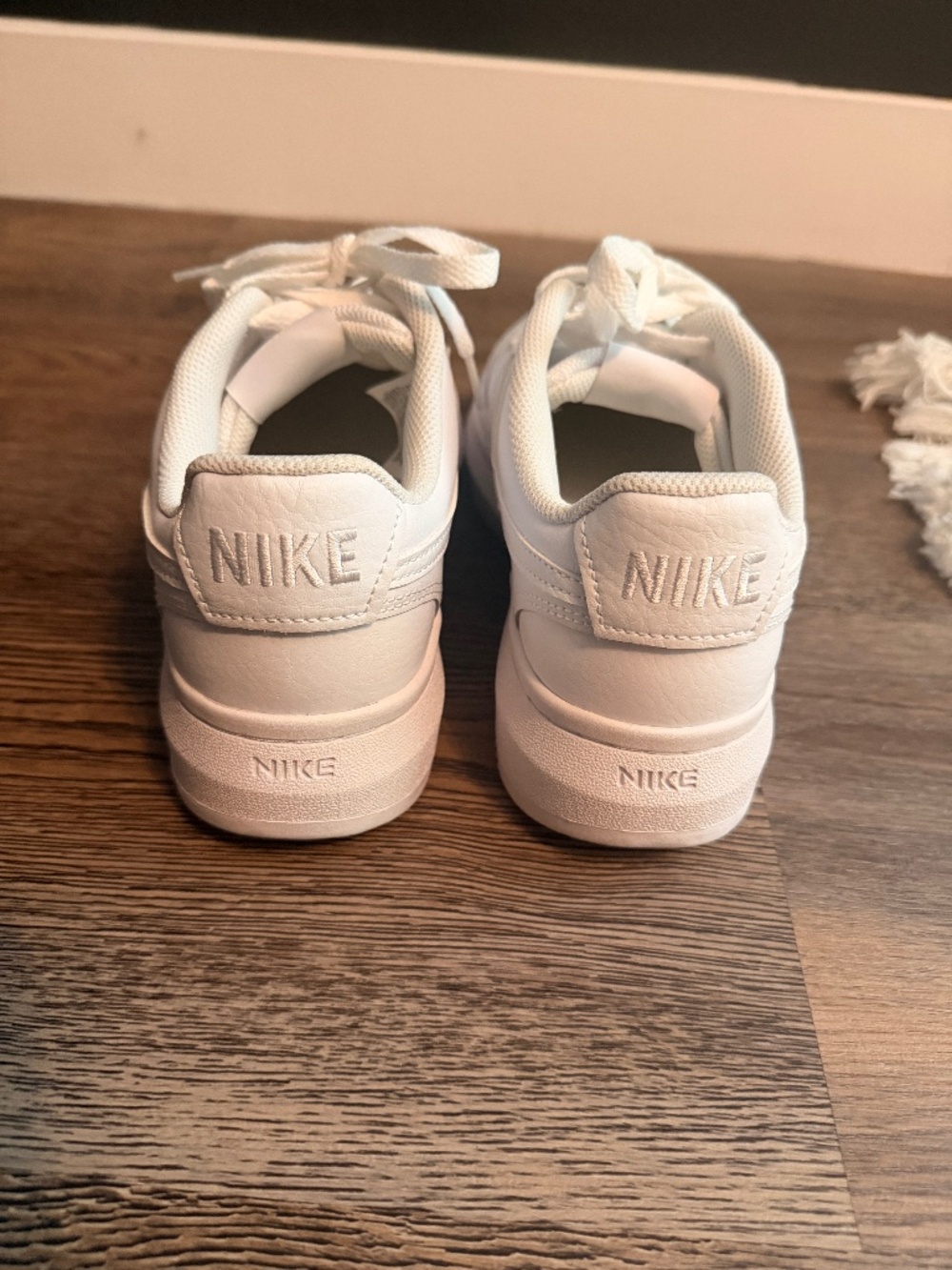 Nike Court Vision Alta White Platform Sneakers Women's Size 10 Shoes